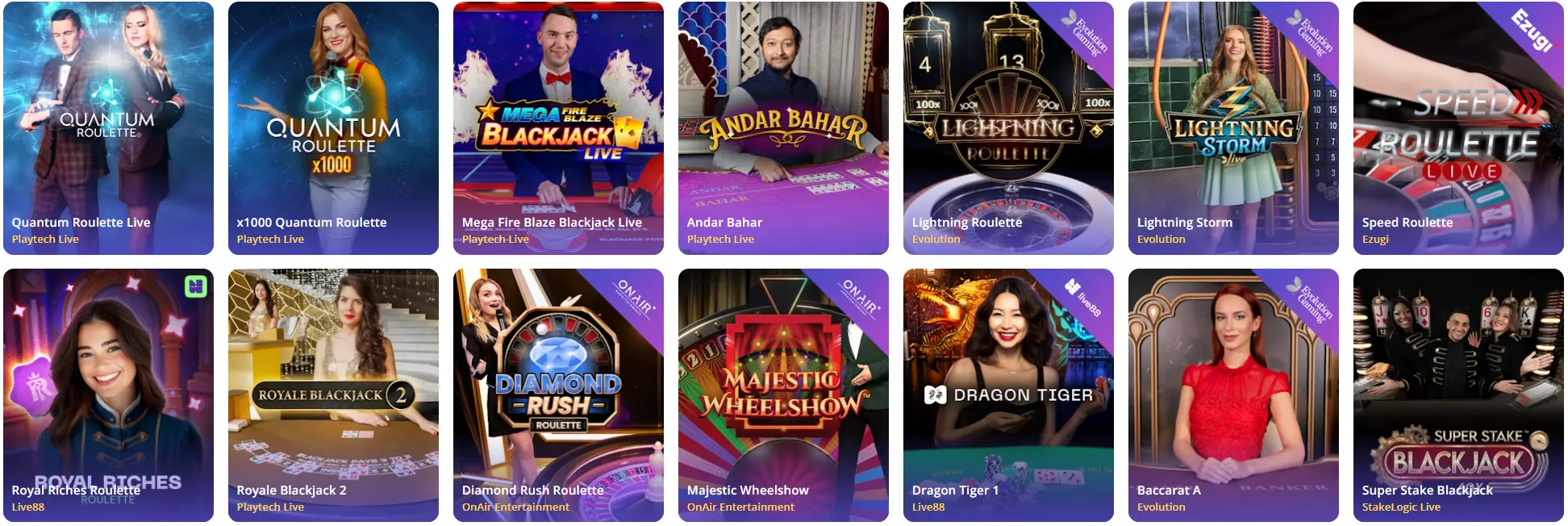 Casino Days populære livespill